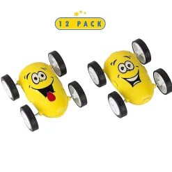 Emoji Stunt Cars For Kids - 12 Pack