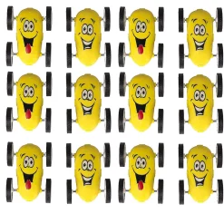 Emoji Stunt Cars For Kids - 12 Pack