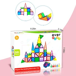 Everplay 66Pcs Magnetic Tile Set