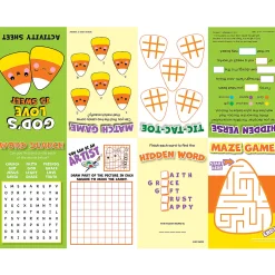 Faith Candy Corn Fold-Up Activity Sheets - 24 Pc.