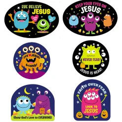 Faith Messages Halloween Monster Cutouts - 6 Pc.