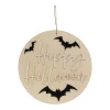 Felt Bat Happy Halloween Wood Sign Craft Kit - Makes 1