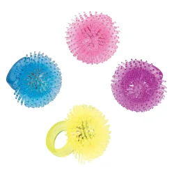 Flashing Spike Rings - 12 Pc.