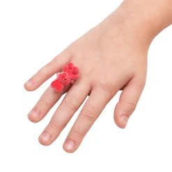 Flocked Bunny Rings - 12 Pc.