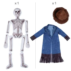 5-Foot Skeleton Plush Scarecrow Outfit Kit - 3 Pc.