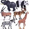 Fun Little Toys - 6 Pcs Wild Animal Building Blocks