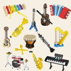 Fun Little Toys - Music Themed Mini Building Blocks