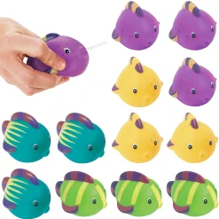 Fun Squeeze Fish Squirt Toys - 12 Pc.