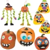 Funny Face Pumpkin Craft Kit Assortment - Makes 36