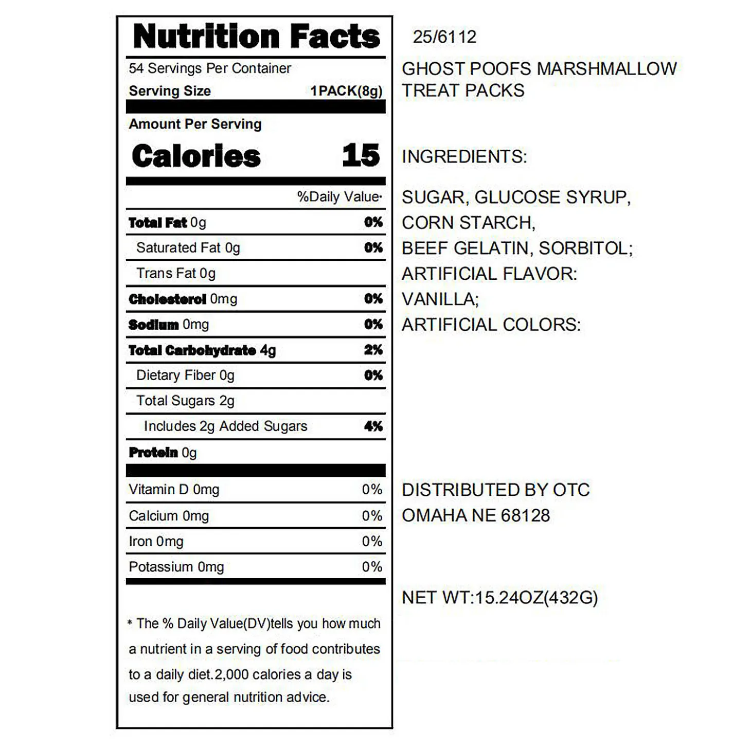 Ghost Poofs Marshmallow Treat Packs - 54 Pc.