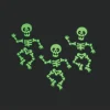 Glow-In-The-Dark Dancing Skeleton Necklaces - 12 Pc.