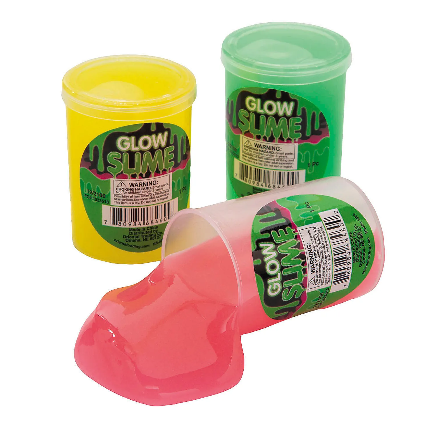 Glow-In-The-Dark Slime - 12 Pc.