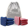 Gosports Dual Sided Cornhole Bean Bags | Slide & Stop Regulation Tournament Bean Bags Set Of 8