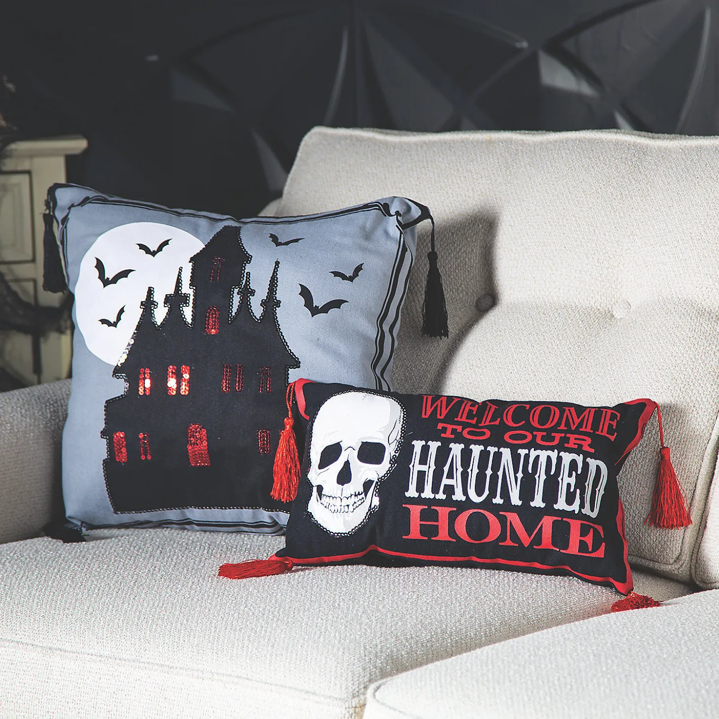Gothic Pillow Set Halloween Decoration - 2 Pc.