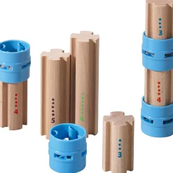 Haba Kullerbu Expansion Set - Columns - 10 Piece Set For Creating Higher Ball Track Layouts