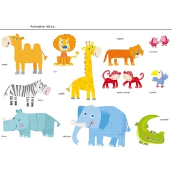 Haba Magnetic Game Box World Of Animals In Their Habitats - 62 Magnetic Pieces In Cardboard Carrying Case With 4 Background Scenes