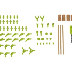 Haba Terra Kids Connectors Backyard Craft Kit Figures - 66 Piece Set