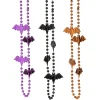 Halloween Bat Mardi Gras Beaded Necklaces - 24 Pc.