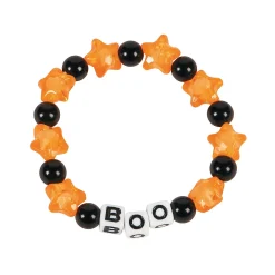 Halloween Boo Beaded Bracelet Craft Kit - Makes 12