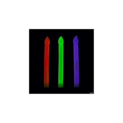 Halloween Candle Glow Sticks - 12 Pc.