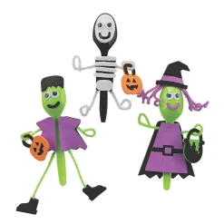 Halloween Character Spoon Craft Kit - Makes 12