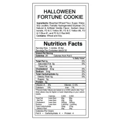 Halloween Fortune Cookies - 50 Pc.