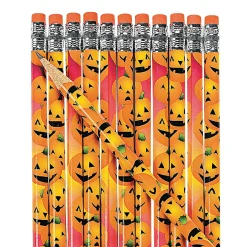 Halloween Pumpkin Pencils - 24 Pc.