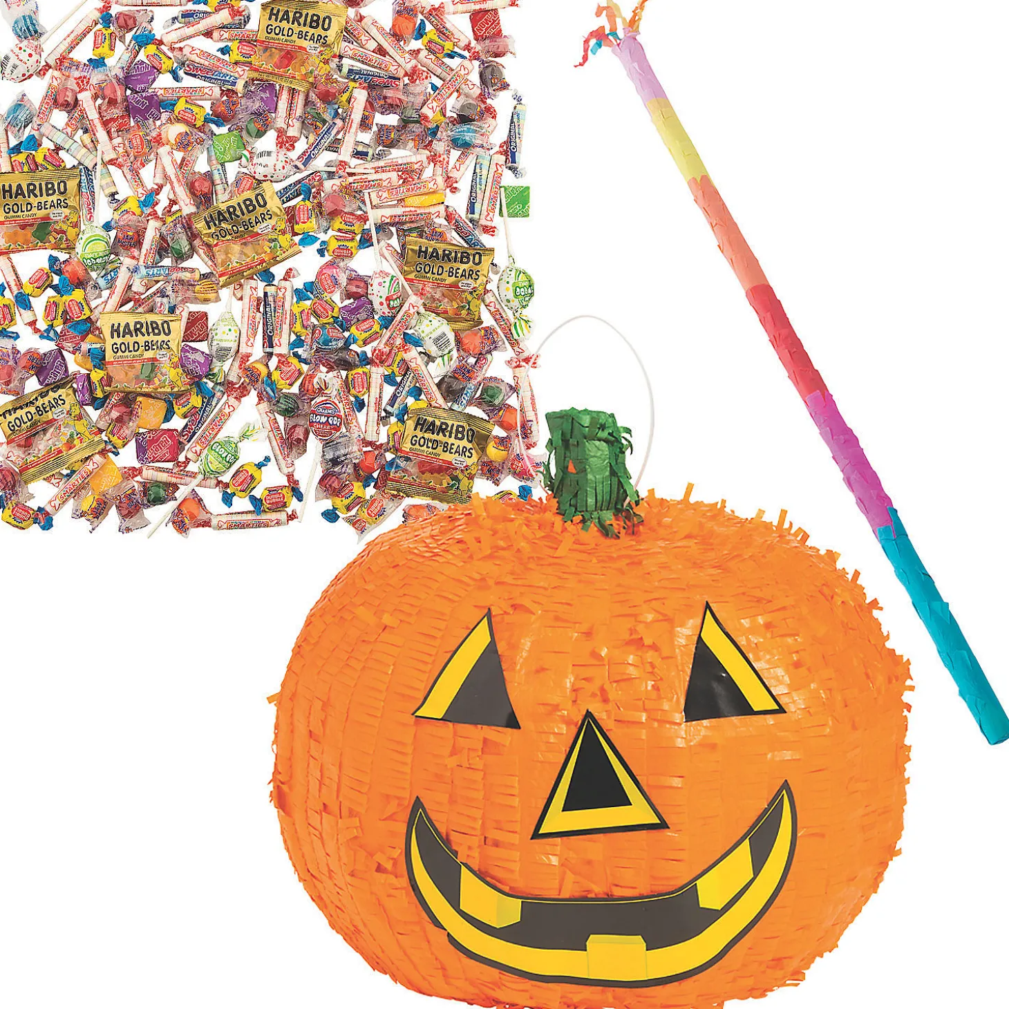 Halloween Pumpkin Pinata Kit - 208 Pc.