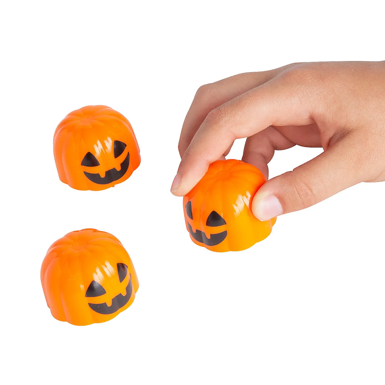 Halloween Pumpkin Pull-Back Toys - 12 Pc.