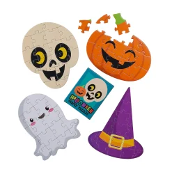 Halloween Shaped Mini Jigsaw Puzzles - 12 Boxes