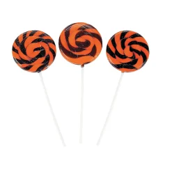 Halloween Swirl Lollipops - 12 Pc.