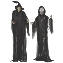 Halloween Witch & Reaper Couple Standing Halloween Decorations - 2 Pc.