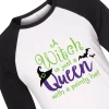 Halloween Witch Adult's Baseball T-Shirt