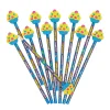 Happy Birthday Pencils With Cupcake Pencil Top Erasers - 12 Pc.