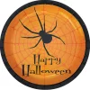 Happy Halloween Spider Party Paper Dinner Plates - 8 Ct.