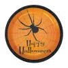 Happy Halloween Spider Party Paper Dinner Plates - 8 Ct.