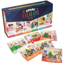 Holiday Storytelling Cards Sequence 8 Story Sets, Speech Therapy Game