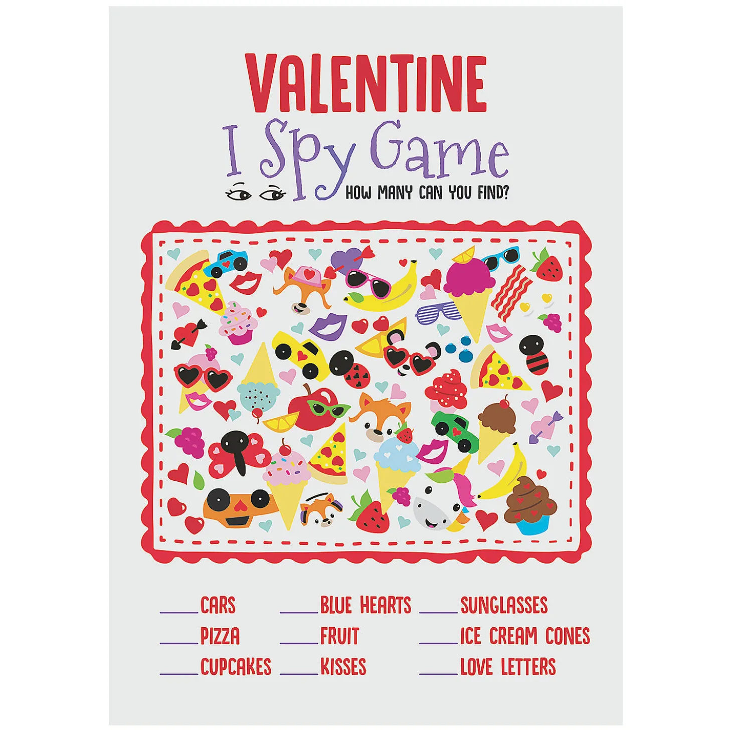 I Spy Valentine's Day Activity Sheets - 24 Pc.
