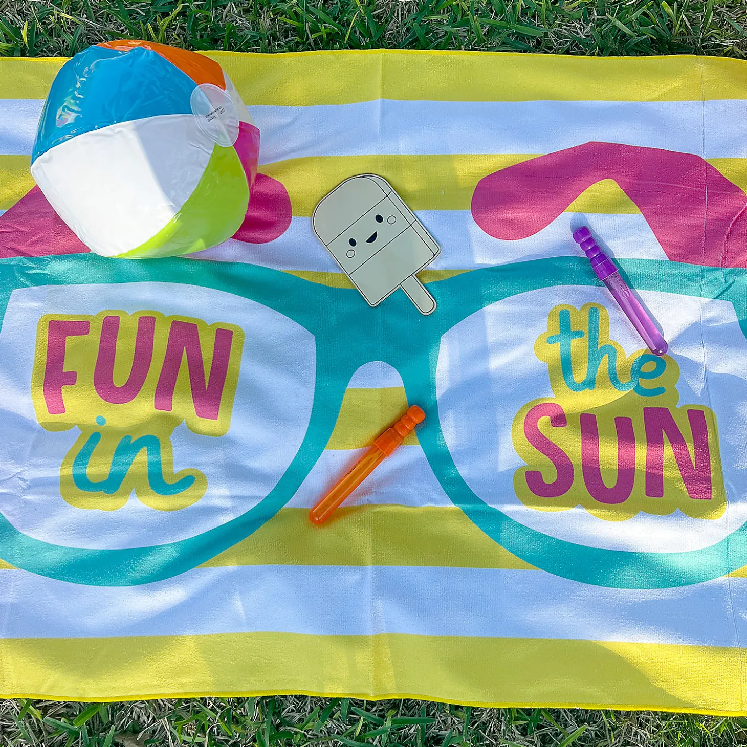 Inflatable 10" Bright Spring Medium Beach Balls - 12 Pc.