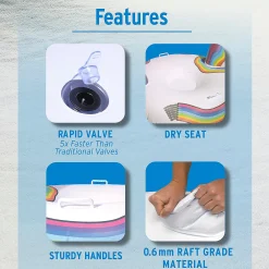 Inflatable Gofloats™ Unicorn Winter Snow Tube