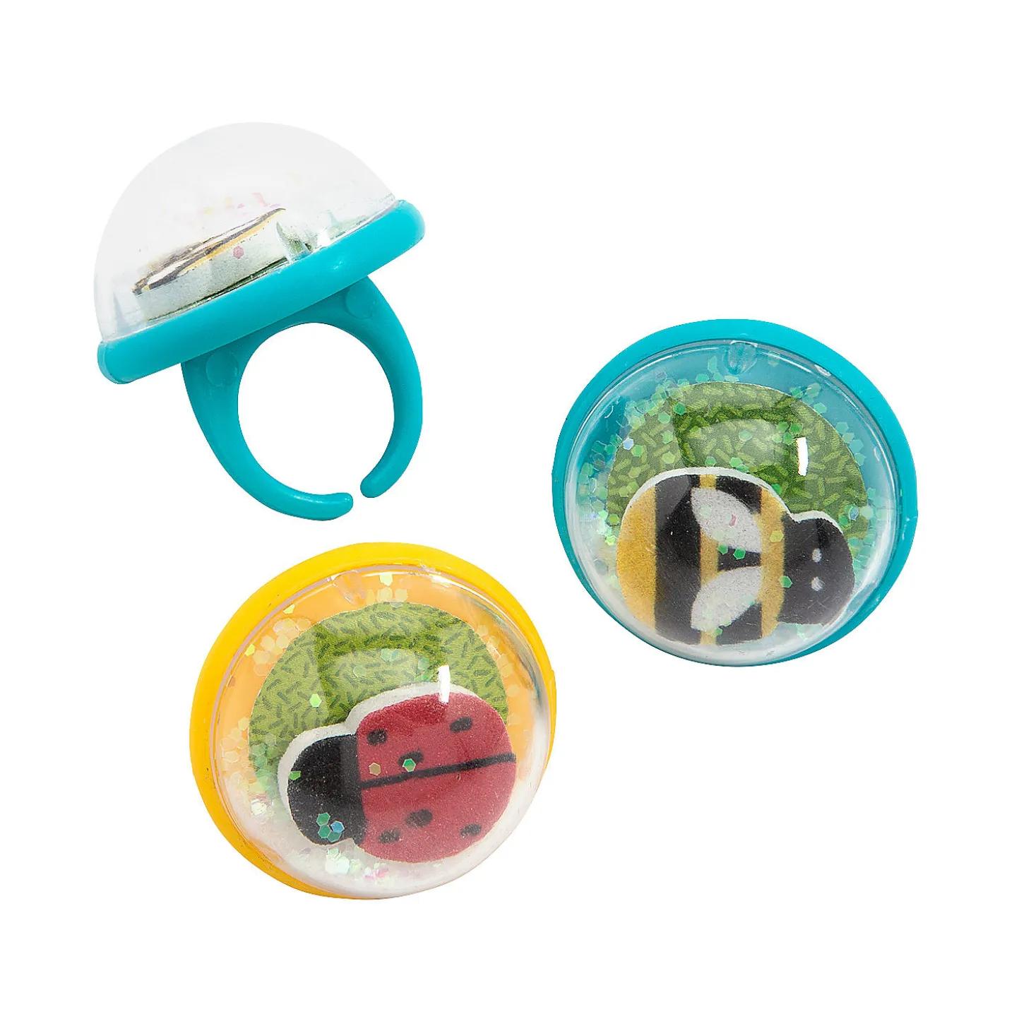 Insect Snow Globe Ring Assortment - 12 Pc.