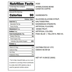 Interlocking Skeleton Bone Hard Candy - 12 Pc.