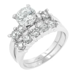 J Goodin Classic Wedding Set Size 8