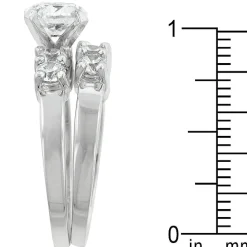 J Goodin Classic Wedding Set Size 8