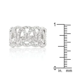 J Goodin Cubic Zirconia Circular Ring Size 8
