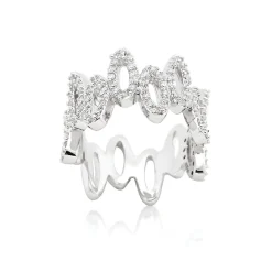 J Goodin Cubic Zirconia Oval Fashion Ring Size 5