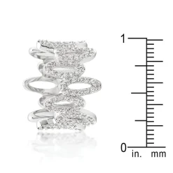 J Goodin Cubic Zirconia Oval Fashion Ring Size 5