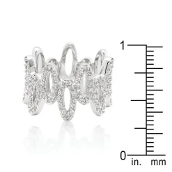 J Goodin Cubic Zirconia Oval Fashion Ring Size 6