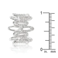 J Goodin Cubic Zirconia Oval Fashion Ring Size 6