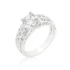 J Goodin Cubic Zirconia Princess Cut Ring Size 9